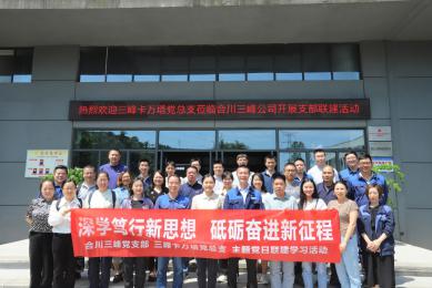 深学笃行新思想 砥砺奋进新征程—— 三峰卡万塔党总支党建联建主题党日活动圆满举行